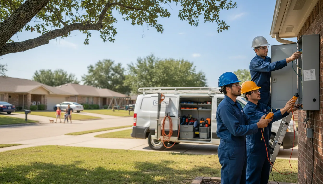 Certified electrician providing emergency electrical services in Amalia, NM